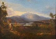 Alvan Fisher Chocorua Peak, Pond and Adjacent Scenery oil on canvas